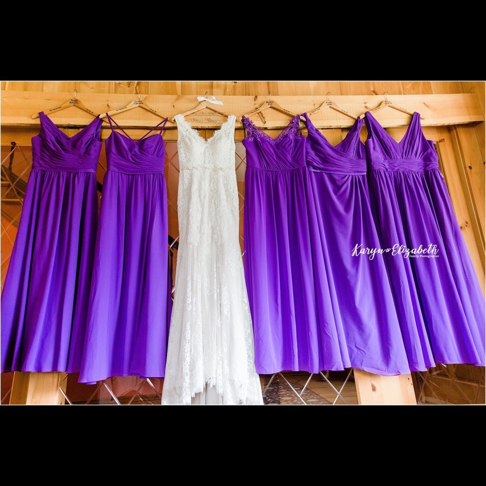 Purple Christina Wu Bridesmaid Dress